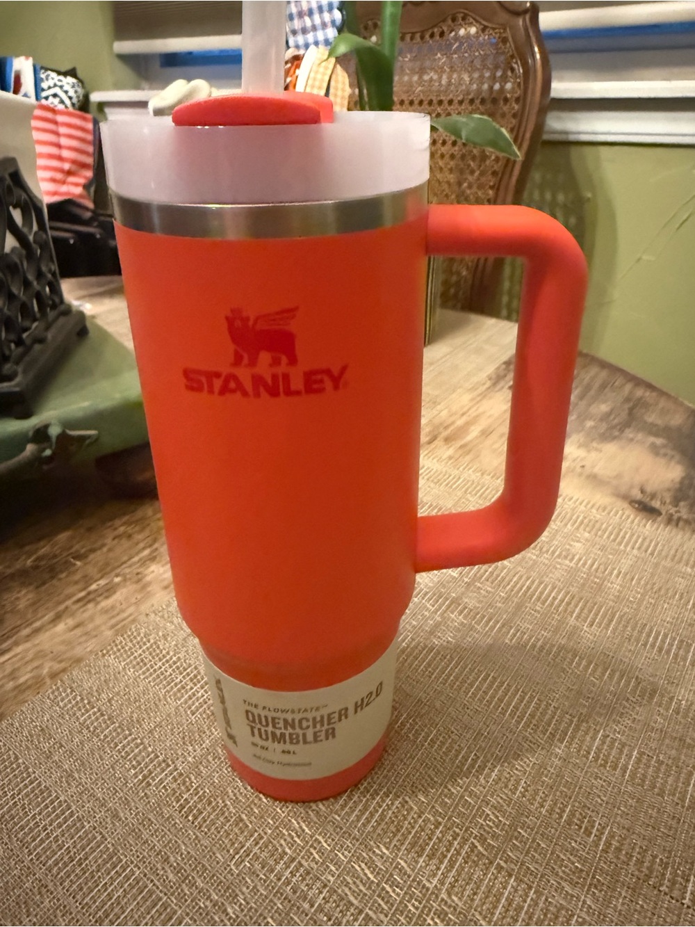 Stanley 30oz Coral Insulated Handle Tumbler